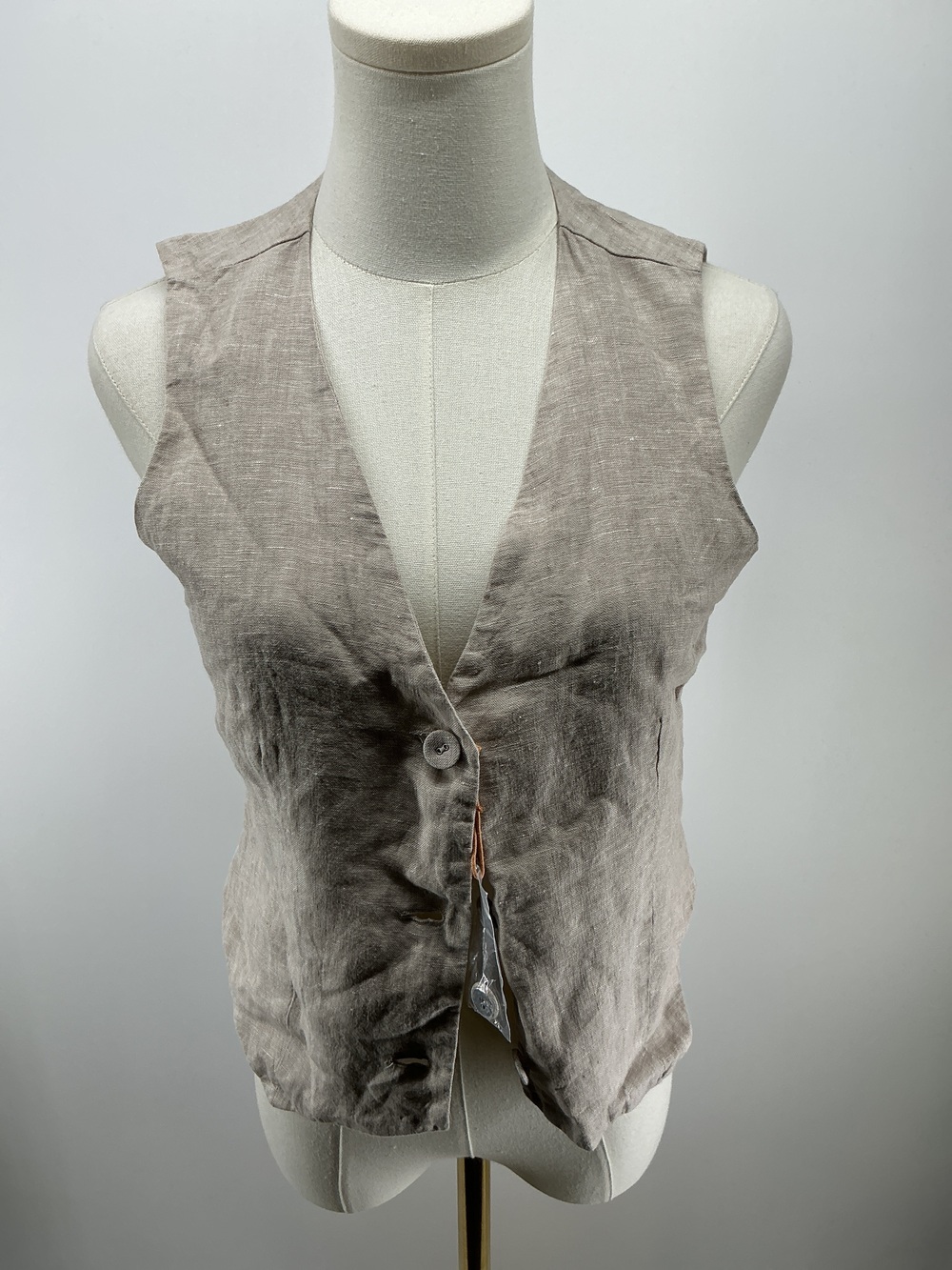 100% European Linen Vest